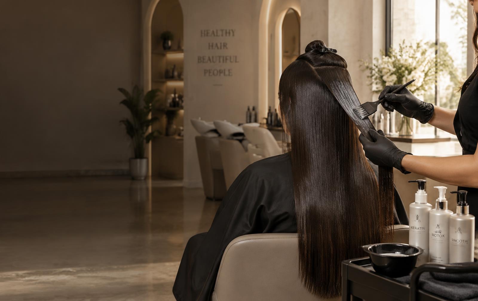 Cabelo brilhante no salão Tereza Cristina